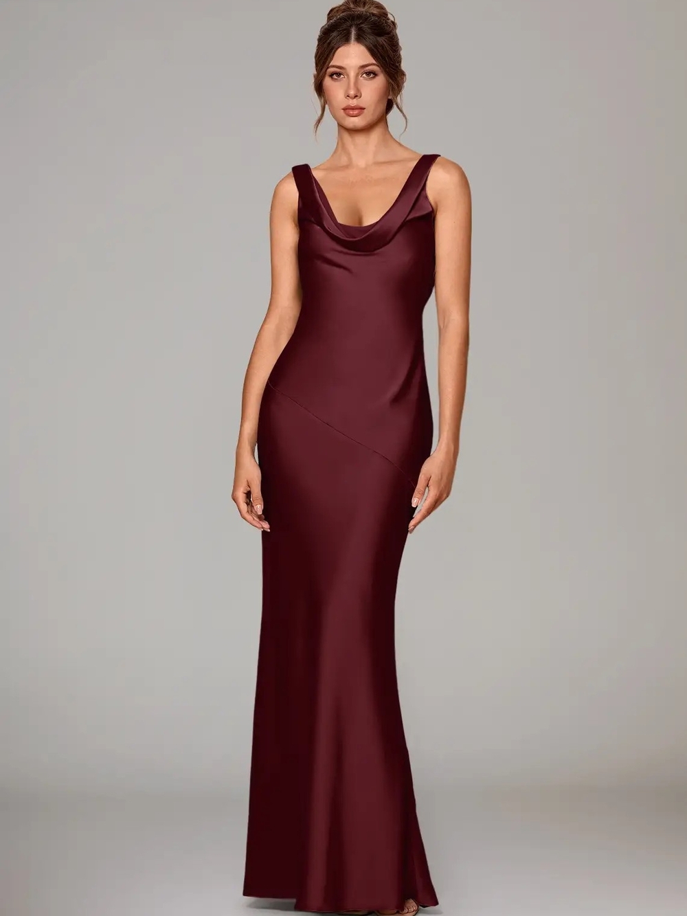 Cowl Neck Dress (Azazie RYLINA)